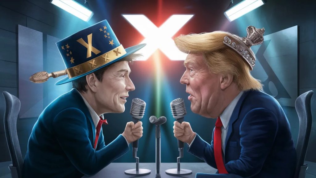 InfoCryptofr Elon Musk et Donald Trump Un live historique sur X