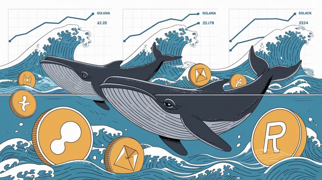 InfoCryptofr Les Crypto Baleines Misent Gros sur XRP Solana et Rollblock