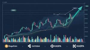 InfoCryptofr Dogecoin Cutoshi et Kaspa Quelles Crypto Monnaies Suivre ce Trimestre