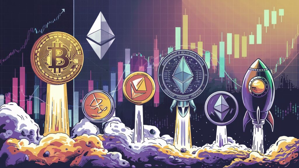 InfoCryptofr Bitcoin et Ethereum vers des records 5 altcoins à surveiller