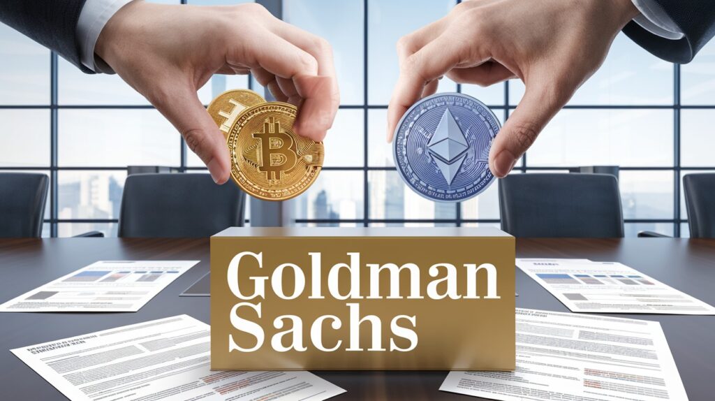 InfoCryptofr Goldman Sachs Prête à Trader le Bitcoin et lEthereum si le Cadre Réglementaire US Change