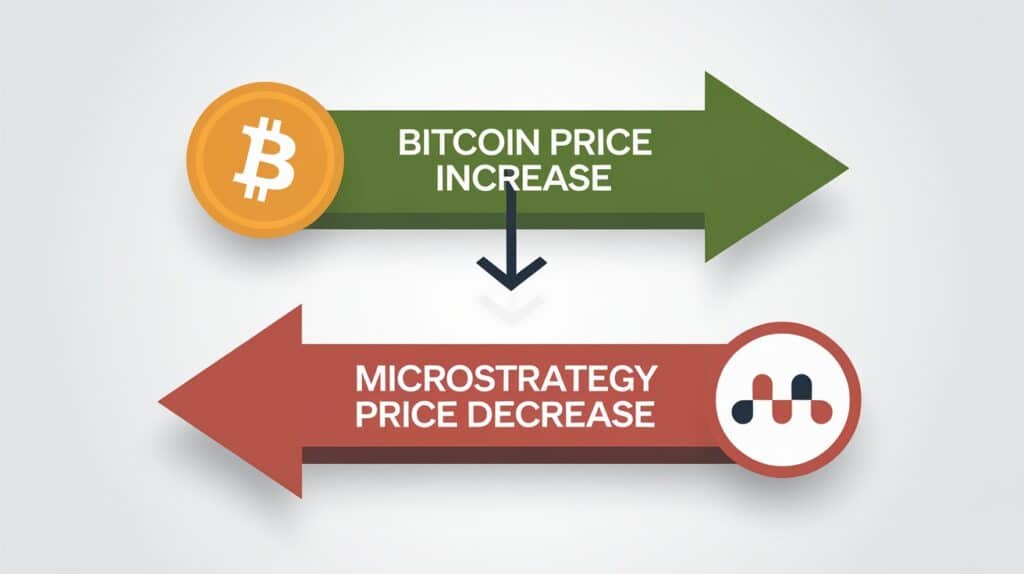 InfoCryptofr Le Mystère Derrière la Chute de lAction MSTR Malgré la Hausse du Bitcoin