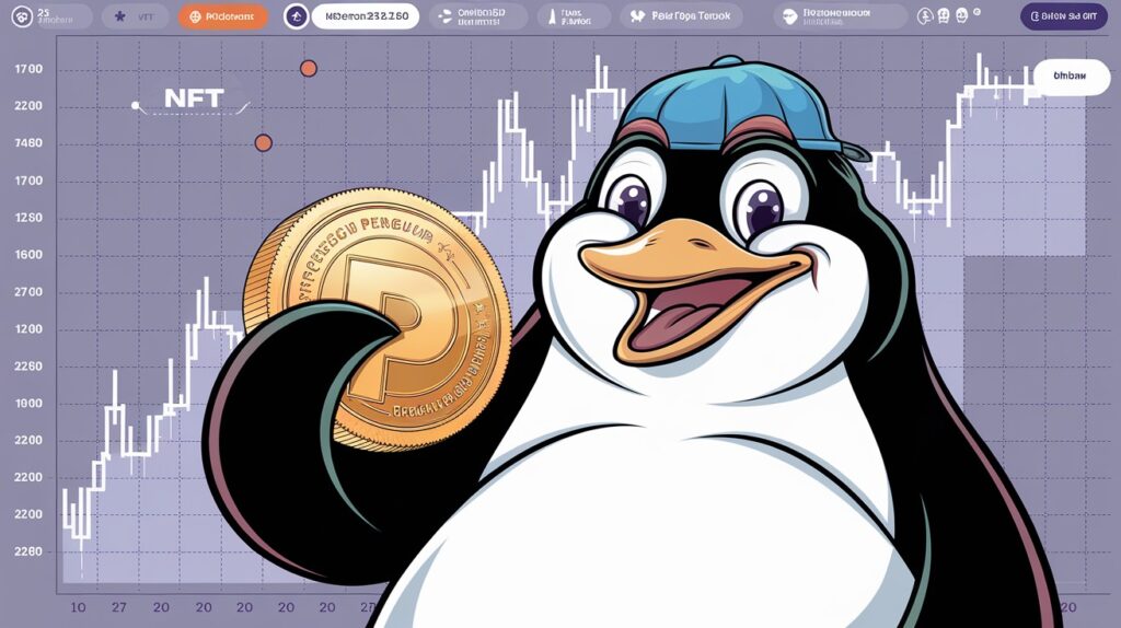 InfoCryptofr Les Volumes NFT sur Ethereum Revigorés par le Jeton PENGU des Pudgy Penguins