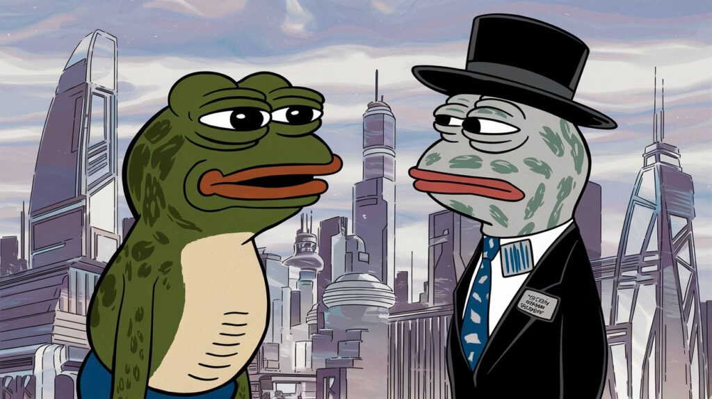 InfoCryptofr   Pepeto contre Wall Street Pepe  Bataille pour la suprématie des meme coins