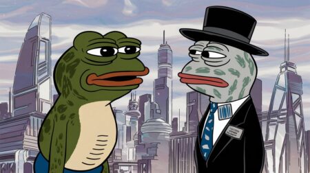 InfoCryptofr Pepeto contre Wall Street Pepe Bataille pour la suprématie des meme coins