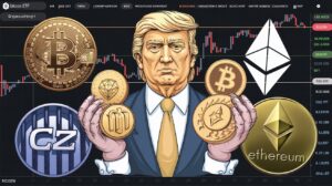 InfoCryptofr Rétrospective Crypto Janvier 2024 ETF Bitcoin Trump CZ Ethereum