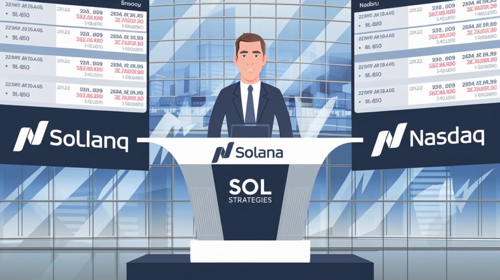 InfoCryptofr Sol Strategies Mise Tout sur Solana et Vise le Nasdaq