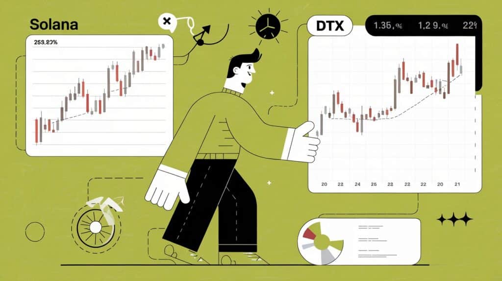 InfoCryptofr Solana XRP et DTX Quelle Crypto pour des Gains Exponentiels