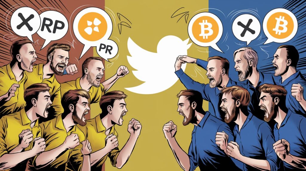 InfoCryptofr   Brad Garlinghouse de Ripple Attise le Débat XRP vs BTC sur X