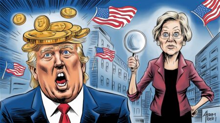 InfoCryptofr Chute des Pièces Mèmes Trump Elizabeth Warren Exige une Enquête