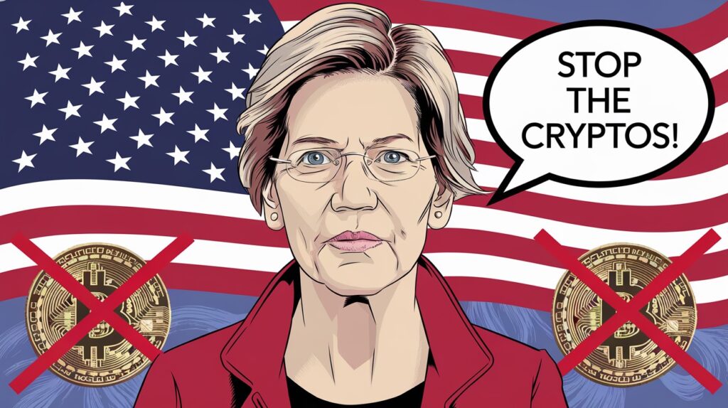 InfoCryptofr États Unis Elizabeth Warren Reste Farouchement Anti Crypto Malgré Trump