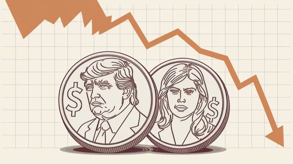 InfoCryptofr Memecoins TRUMP et MELANIA Chamboule tout sur la crypto