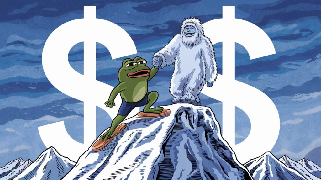 InfoCryptofr Pepe Coin et Yeti Ouro visent 1$ en 2025 analyse des potentiels