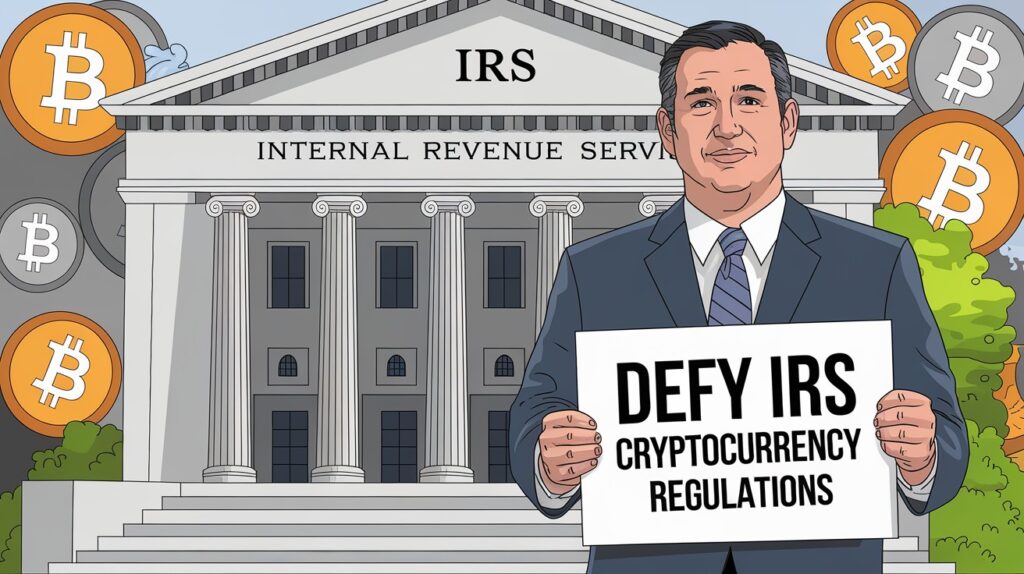 InfoCryptofr Ted Cruz Défie les Règles Cryptos de lIRS Suscitant la Colère