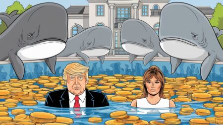 InfoCryptofr TRUMP et MELANIA Les Memecoins Dominés par les Baleines Crypto