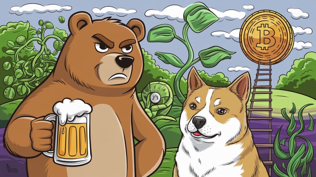 InfoCryptofr   BeerBear le jeton crypto qui pourrait suivre les traces de Dogecoin en 2025