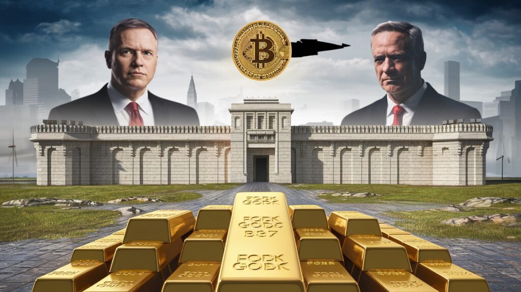 InfoCryptofr   Fort Knox et Bitcoin  Trump et Musk Défient le Système