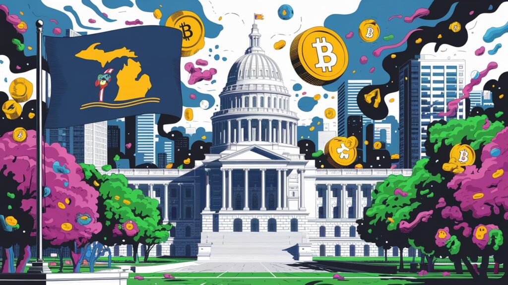 InfoCryptofr   Le Michigan Envisage une Réserve Stratégique en Cryptomonnaies