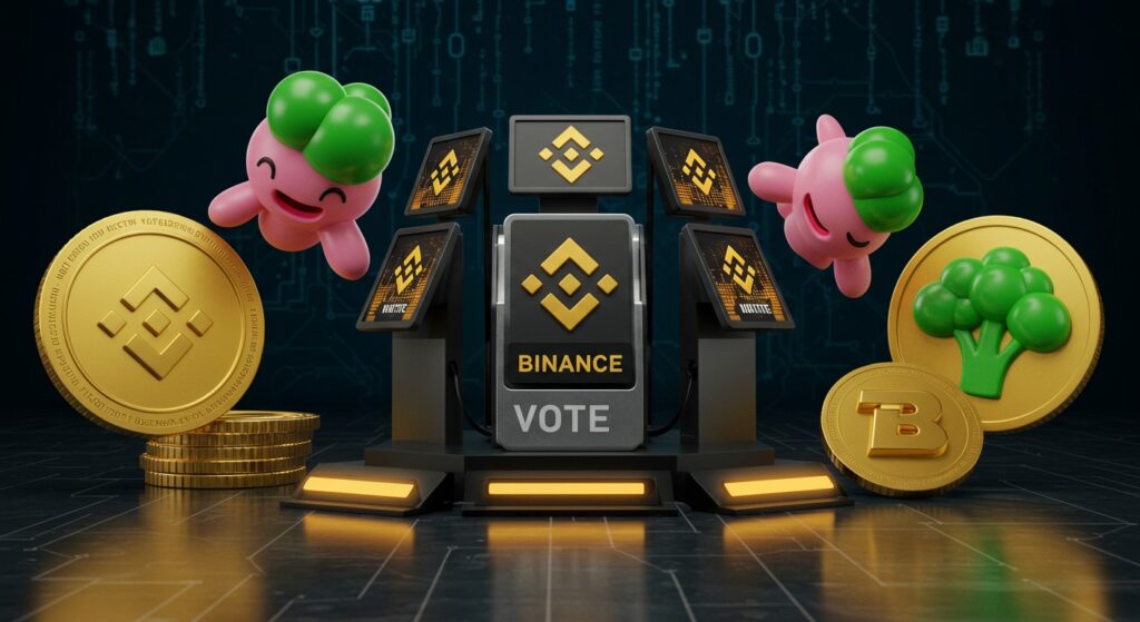 InfoCryptofr   Binance Lance MUBARAK et Broccoli dans son Premier Vote de Listing