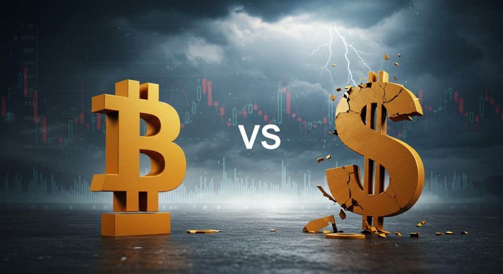 InfoCryptofr   Bitcoin Peut Il Vraiment Détrôner le Dollar en 2025 
