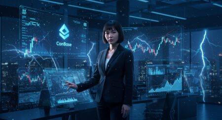 InfoCryptofr   Cathie Wood Mise Gros sur Coinbase Malgré le Krach Crypto