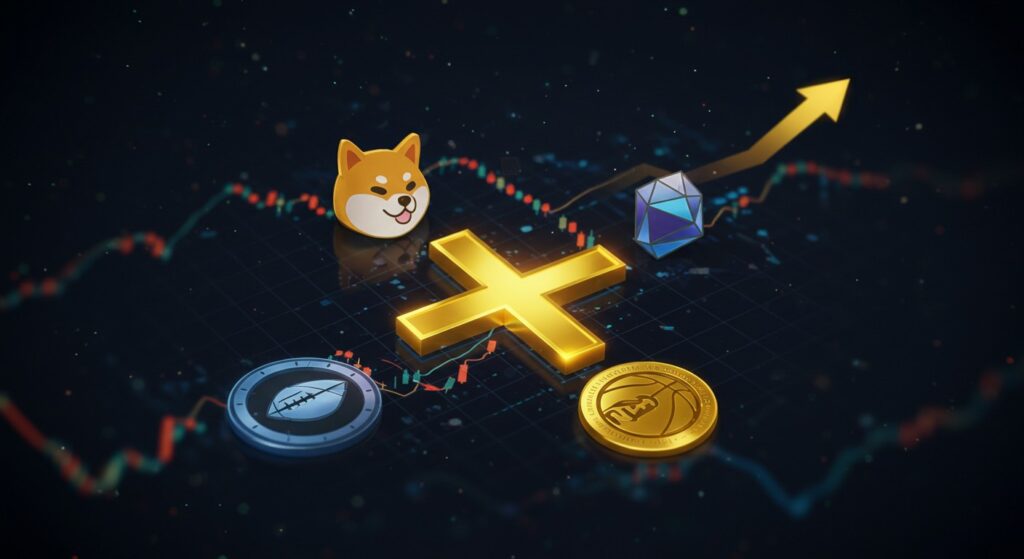 InfoCryptofr   Golden Cross  Shiba Inu Polygon et XYZVerse Prêts à Exploser 