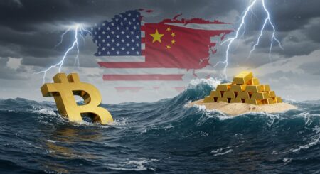 InfoCryptofr   Guerre Commerciale  Impact sur Bitcoin et Crypto