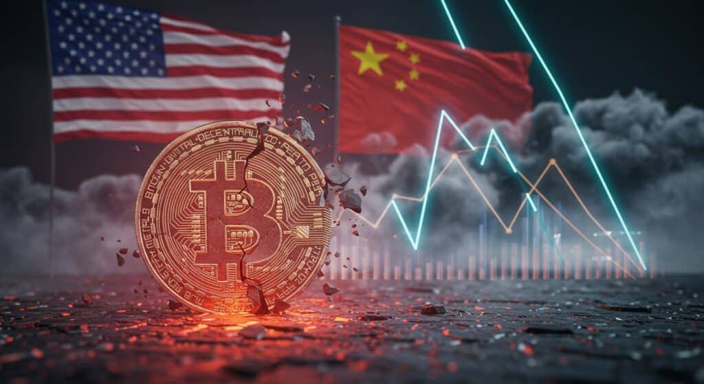 InfoCryptofr   Guerre Commerciale USA Chine  Impact sur les Cryptos