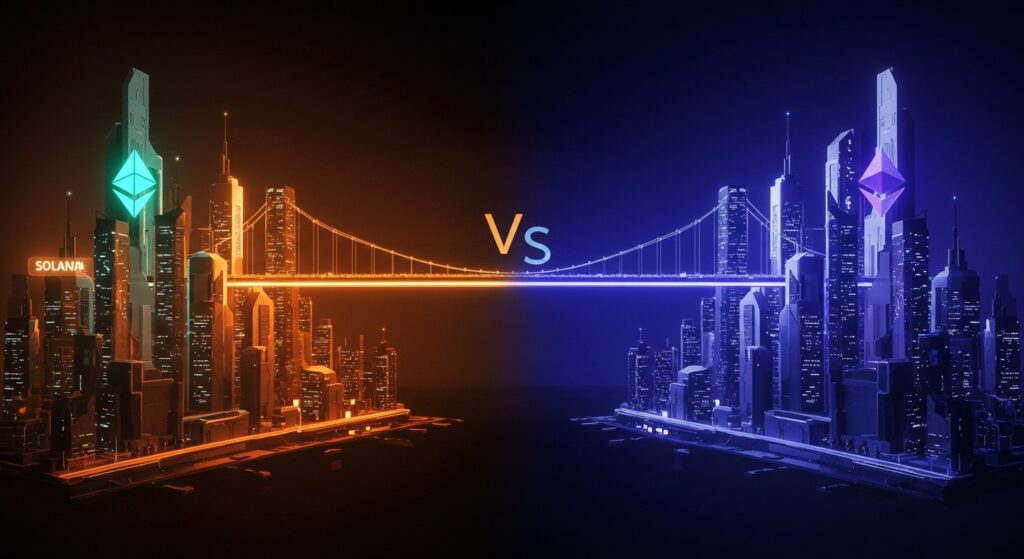 InfoCryptofr   Solana Contre Ethereum  Une Rivalité en Pleine Ébullition