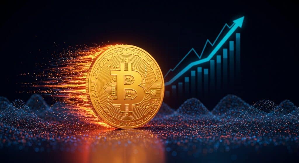 InfoCryptofr   Bitcoin en Hausse  Frais et Activité Explosent