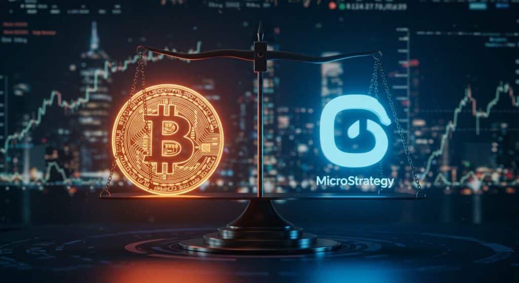 InfoCryptofr   Bitcoin ou MicroStrategy  Quel Est le Meilleur Investissement 