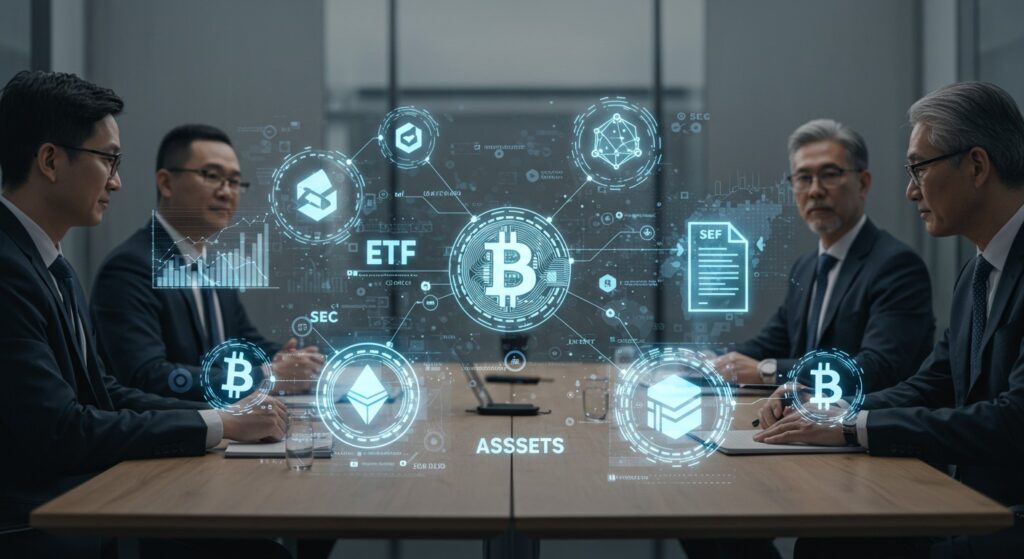 InfoCryptofr   BlackRock et SEC  Crypto Staking et ETF en Débat