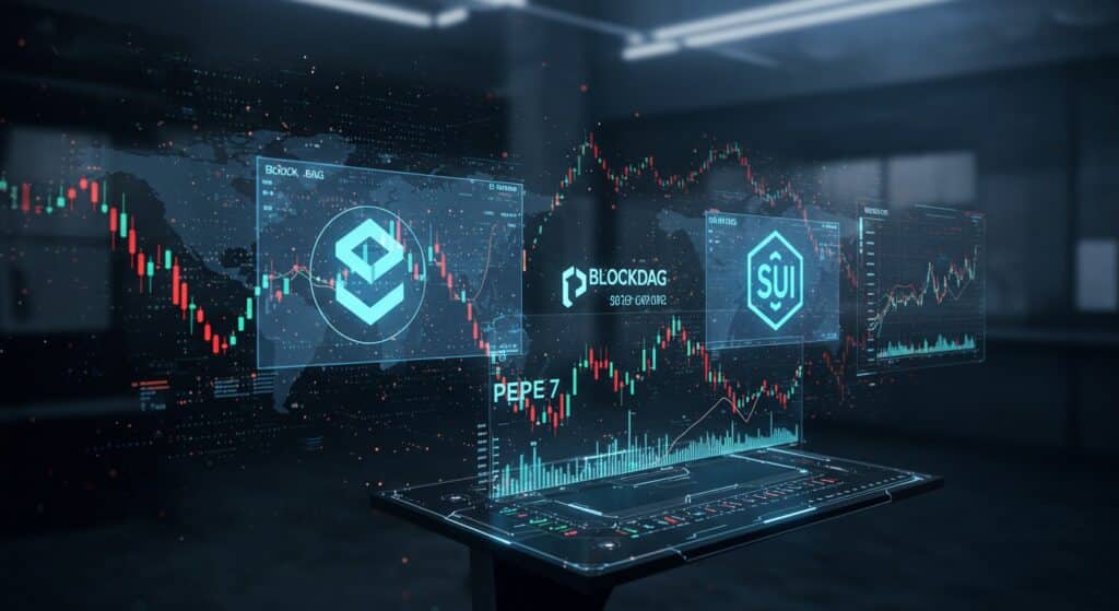 InfoCryptofr   BlockDAG PEPE SUI  Les Crypto à Suivre en 2025