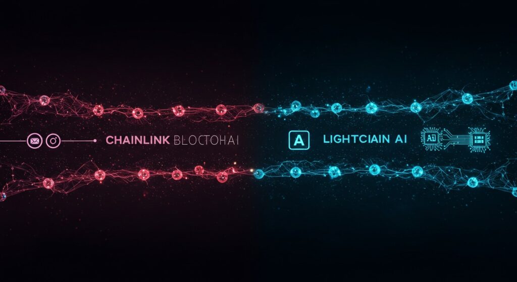 InfoCryptofr   Chainlink à 50$ ou Lightchain AI  Qui Domine 