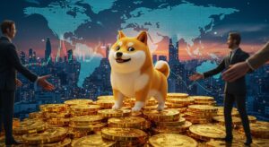 InfoCryptofr   Dogecoin Grimpe de 25  Trump et la Chine en Cause
