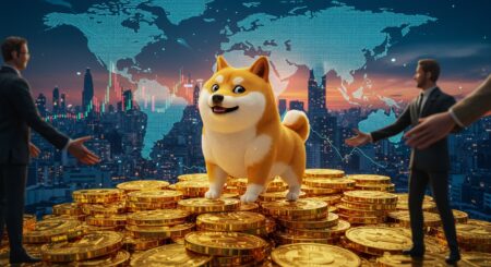 InfoCryptofr   Dogecoin Grimpe de 25  Trump et la Chine en Cause