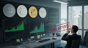 InfoCryptofr   ETF Solana Litecoin Dogecoin  Retards SEC en 2025