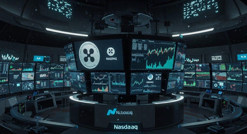 InfoCryptofr   Premier ETF XRP Futures sur Nasdaq  Une Révolution 