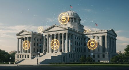 InfoCryptofr   Stablecoins  Trillions pour la Dette US 