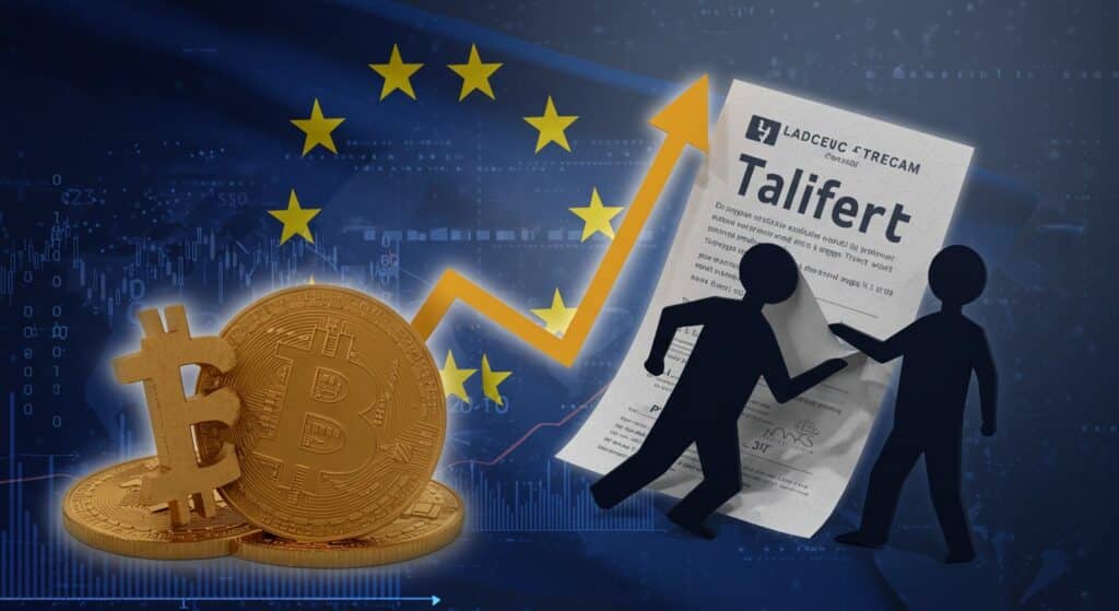 InfoCryptofr   Trump Retarde les Tarifs EU  Impact sur les Cryptos