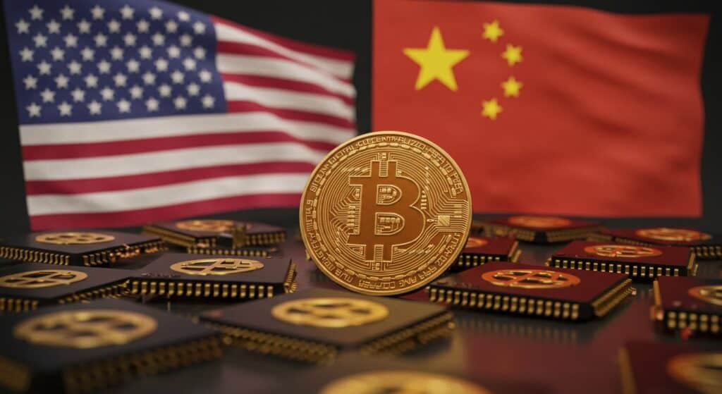 InfoCryptofr   USA Chine  Impact du Conflit des Puces sur les Cryptos
