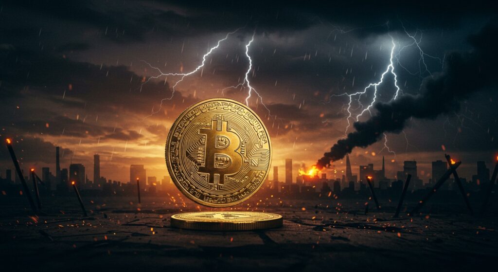 InfoCryptofr   Bitcoin à 100 000 $  Menace des Tensions au Moyen Orient 