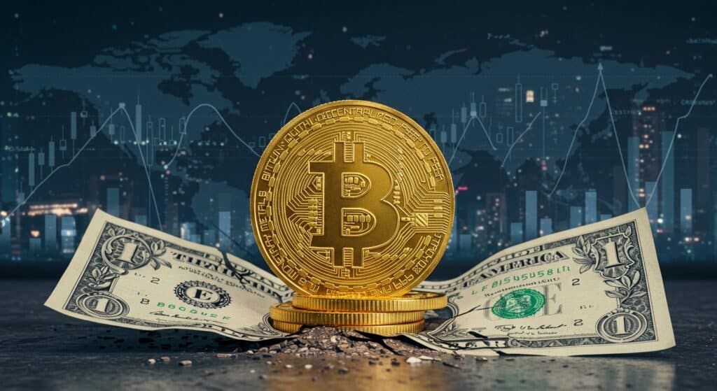 InfoCryptofr   Bitcoin Bondit  Le Dollar au Plus Bas Depuis 3 Ans