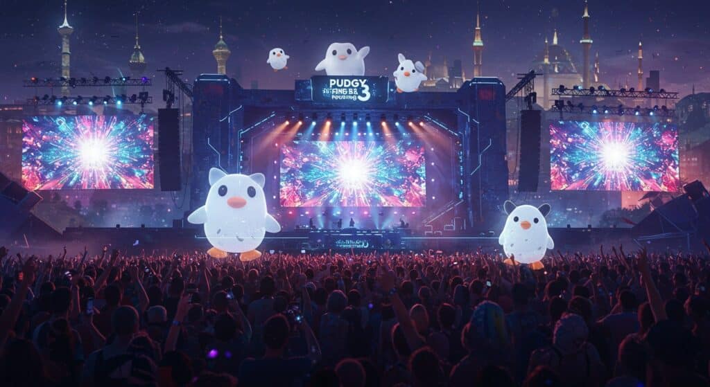 InfoCryptofr   BlockDown 2025  Festival Musical AI avec Pudgy Penguins