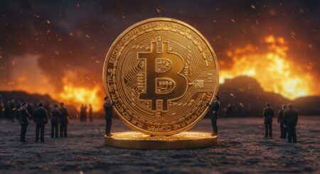 InfoCryptofr   Crise Géopolitique  Bitcoin Résiste Institutionnels Fidèles