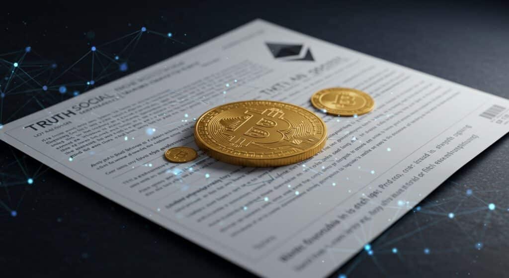 InfoCryptofr   ETF Bitcoin et Ethereum  Truth Social Secoue la SEC