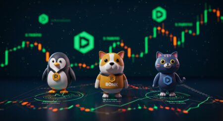 InfoCryptofr   Memecoins à Suivre  PENGU BONK POPCAT
