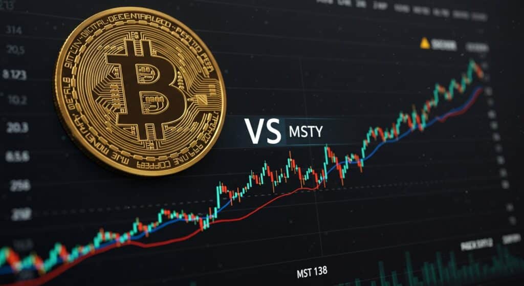 InfoCryptofr   MSTR ou MSTY  Quel Actif Performe Mieux en Hausse Bitcoin 