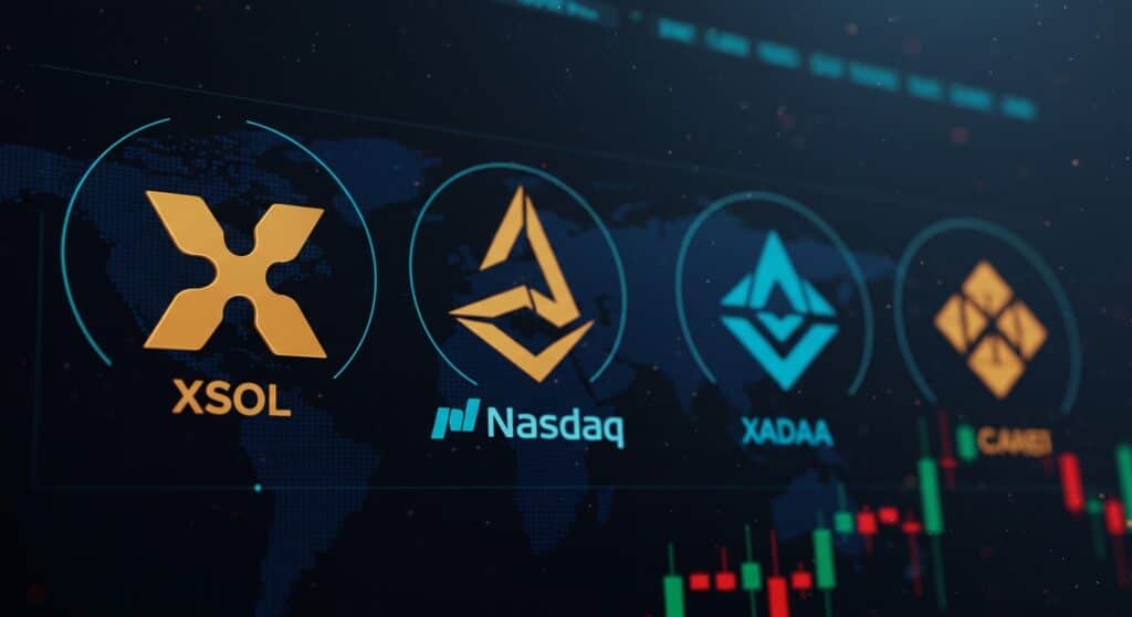 InfoCryptofr   Nasdaq Crypto Index Intègre XRP SOL ADA XLM