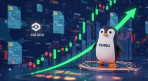 InfoCryptofr   PENGU Memecoin  Vers un Rallye Explosif x100 